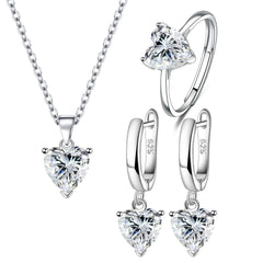 Amazon AliExpress Heart-Shaped Jewelry Set (3 Pieces)