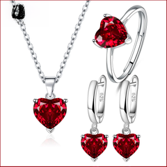 Amazon AliExpress Heart-Shaped Jewelry Set (3 Pieces)