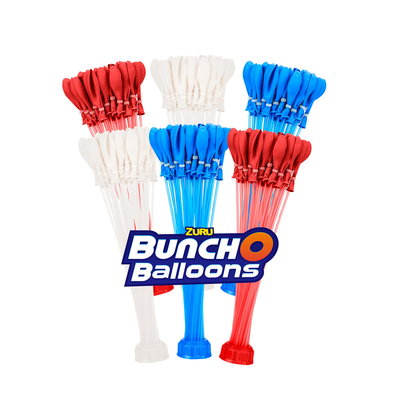 Bunch O Balloons Rapid-Filling Red White and Blue Water Balloons 6 Pack (100 Balloons) (Amazon Exclusive)