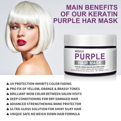 Purple Shampoo for Yellow Tone Removal and Hair Care