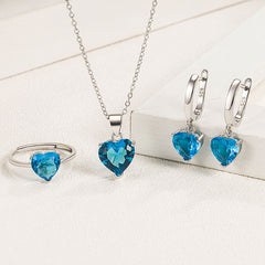Amazon AliExpress Heart-Shaped Jewelry Set (3 Pieces)