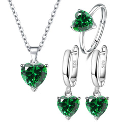 Amazon AliExpress Heart-Shaped Jewelry Set (3 Pieces)
